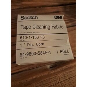 Scotch 3M Reel to Reel Tape Cleaning Fabric 1" Dia. Core 1 Roll NOS!